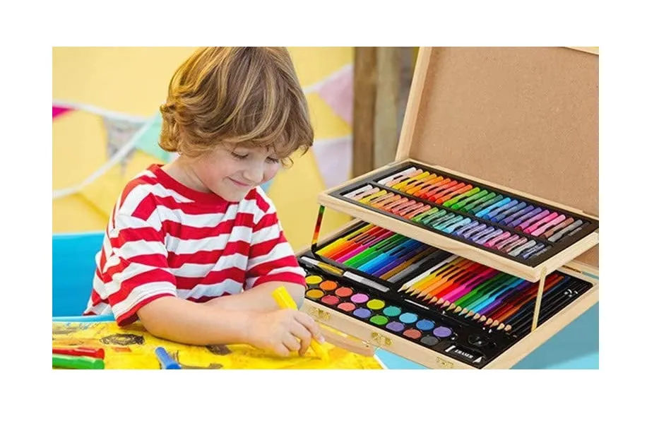 106PC Wooden Colourful Art Set