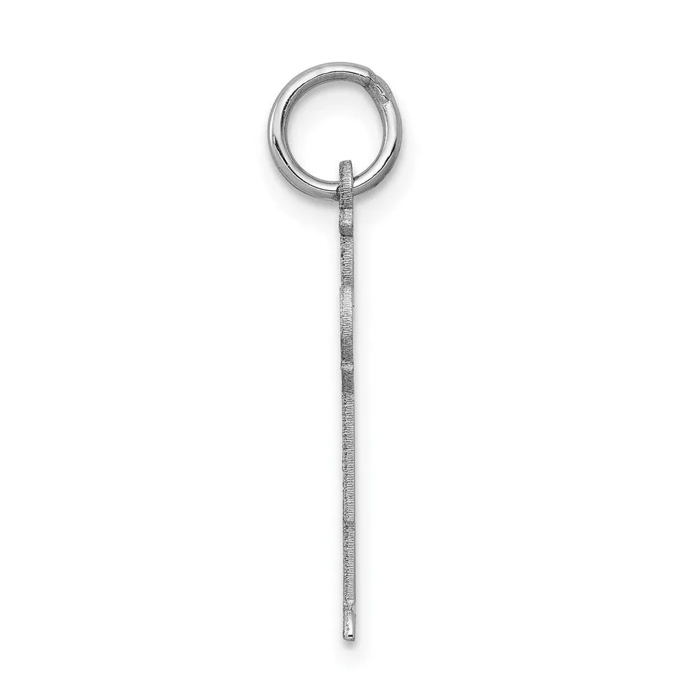 14k White Gold Kid Charm