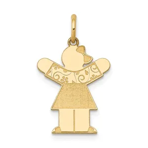14k Yellow Gold Kid Charm