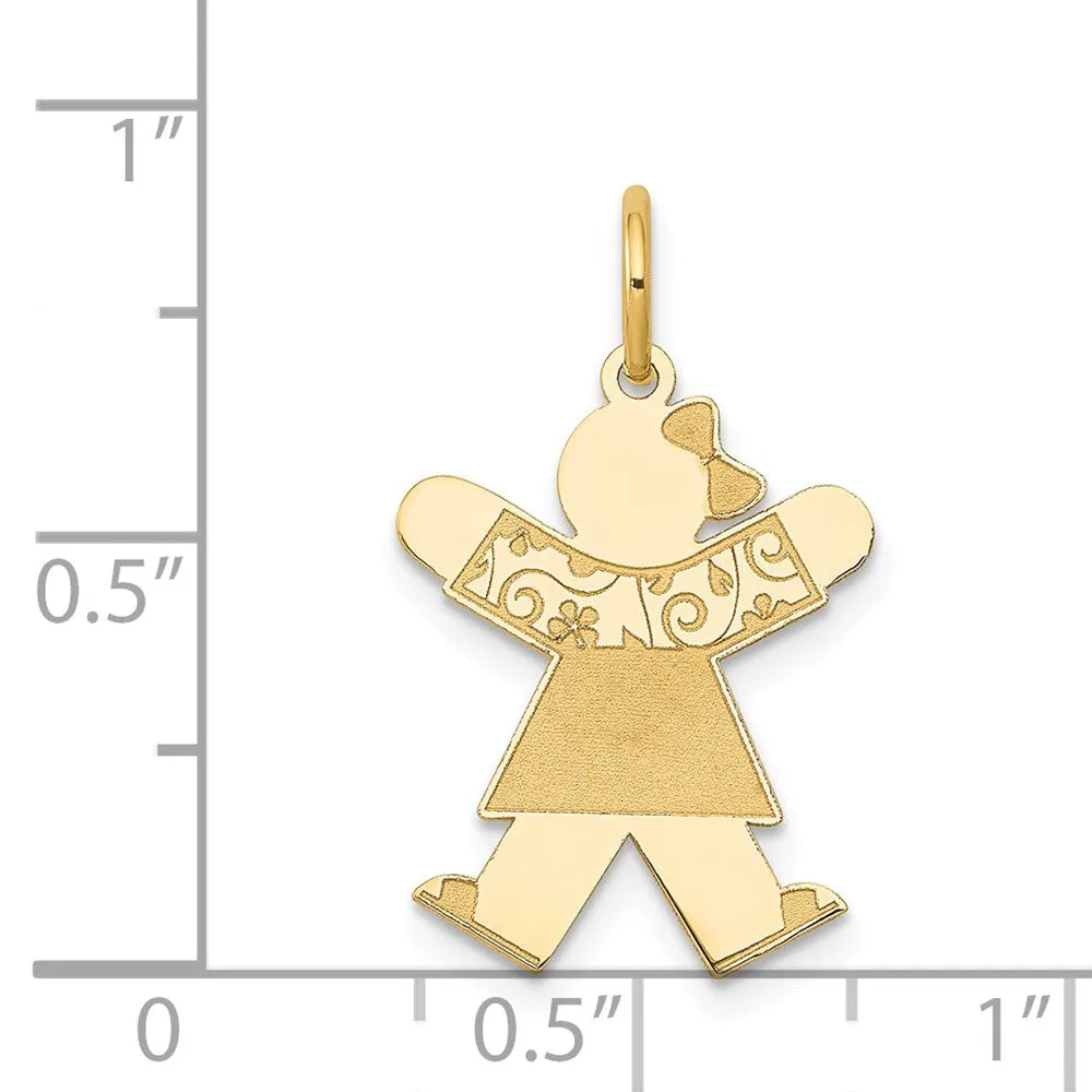 14k Yellow Gold Kid Charm