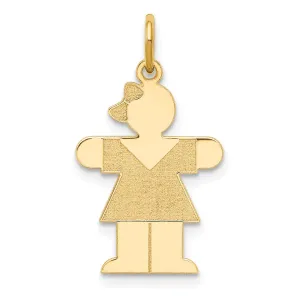 14k Yellow Gold Kid Charm