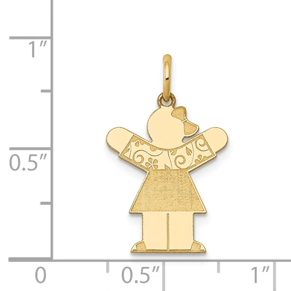 14k Yellow Gold Kid Charm