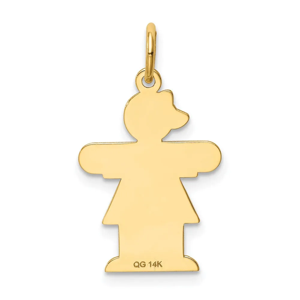 14k Yellow Gold Kid Charm