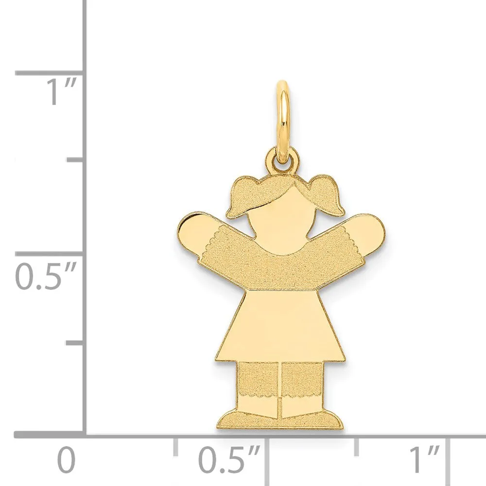 14k Yellow Gold Kid Charm