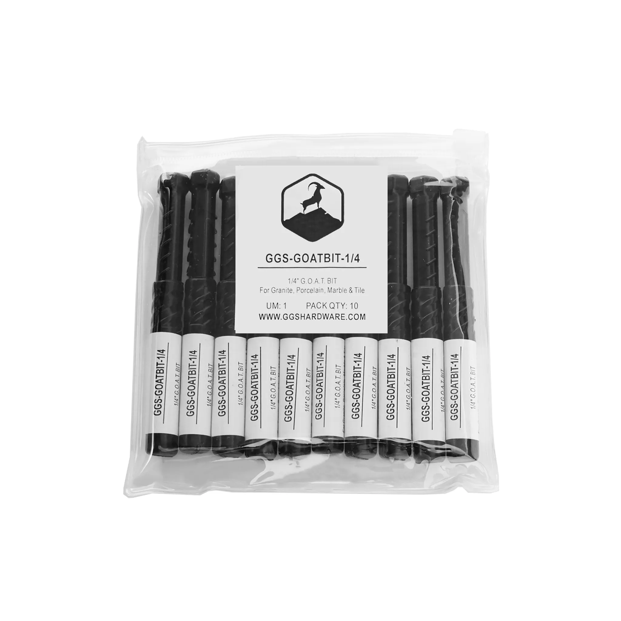 1/4" X 4" G.O.A.T. Carbide V-Tip Multi-Purpose Drill Bit