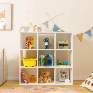 9-Cube Kids Toy Storage Organizer Children Bookcase Display
