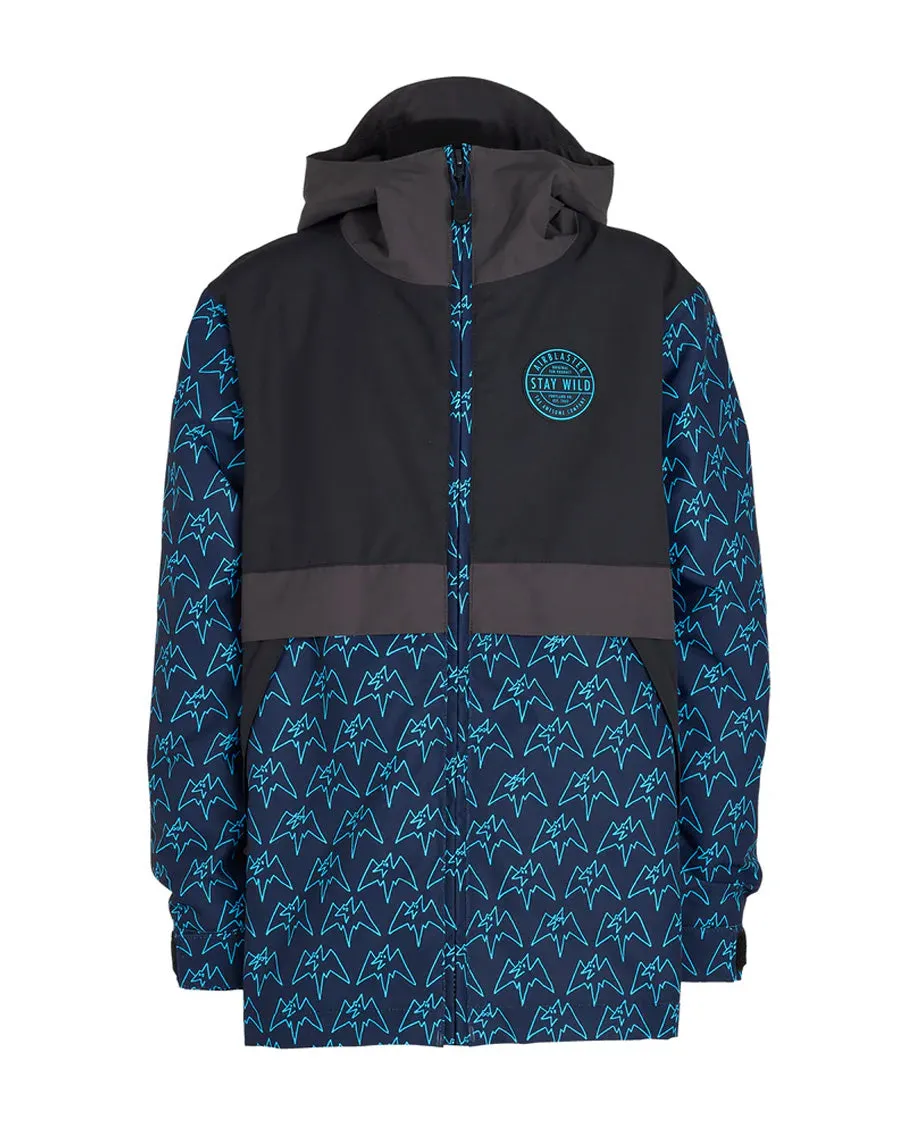 Airblaster Kids' Trenchover Jacket Bluebird Terry 2025