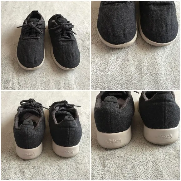 Allbirds Wool Runners Charcoal Gray Sneaker Shoe 7