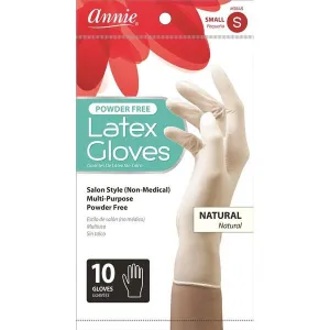 Annie Powder-Free Natural Color Latex Gloves (10)