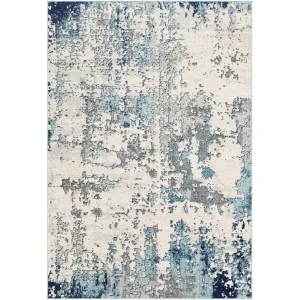 Artist Area Rug, 9' x 12' in Blue Tones
