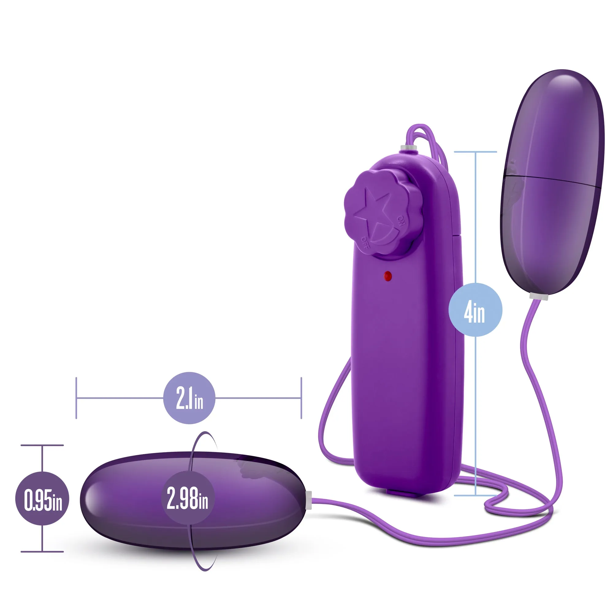 B Yours Double Pop Bullet Eggs - Plum