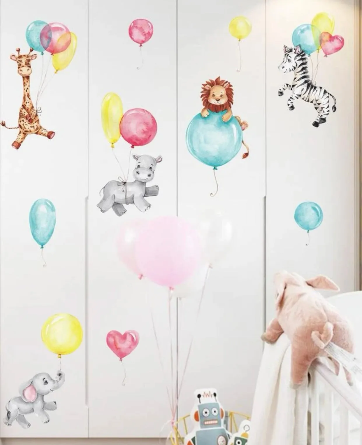 Balloon Safari Wall Decal