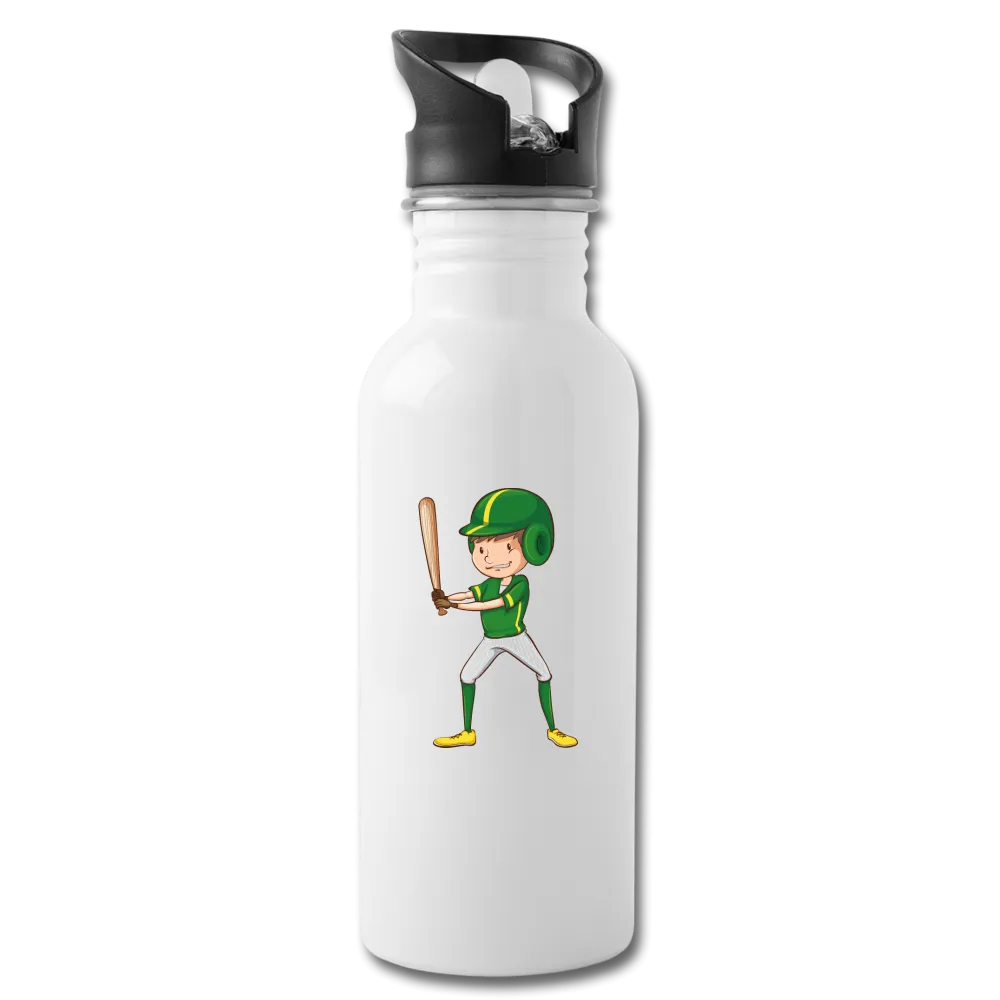 Baseball Kid Player Water Bottle