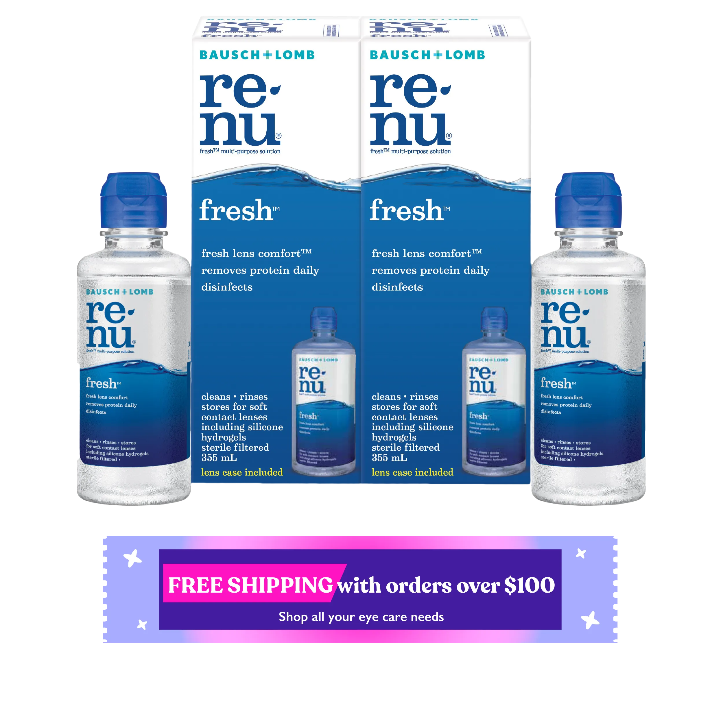 Bausch & Lomb Renu Fresh Multi-Purpose Solution 355ml