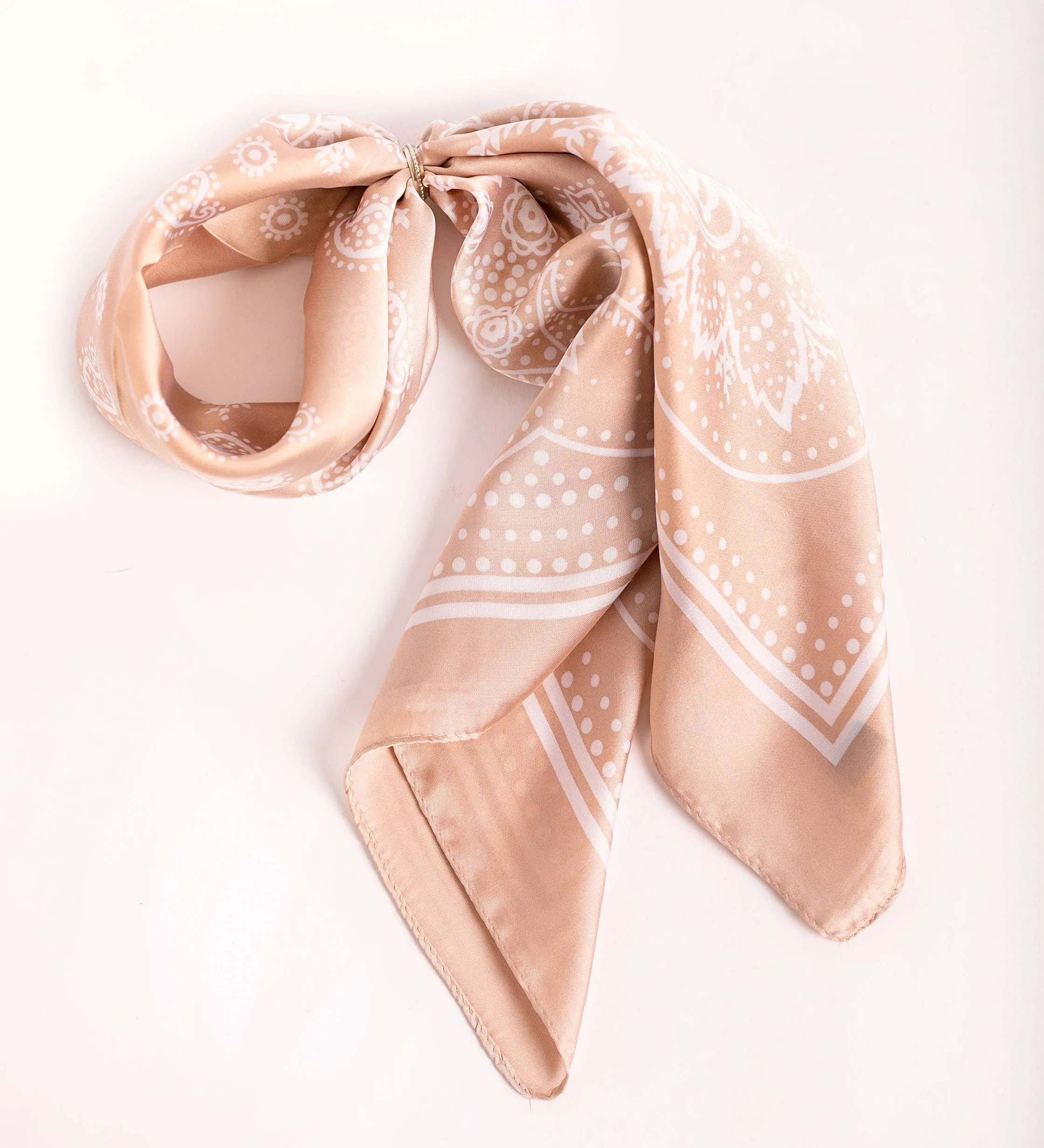 Beaded Silver Bandana Slide