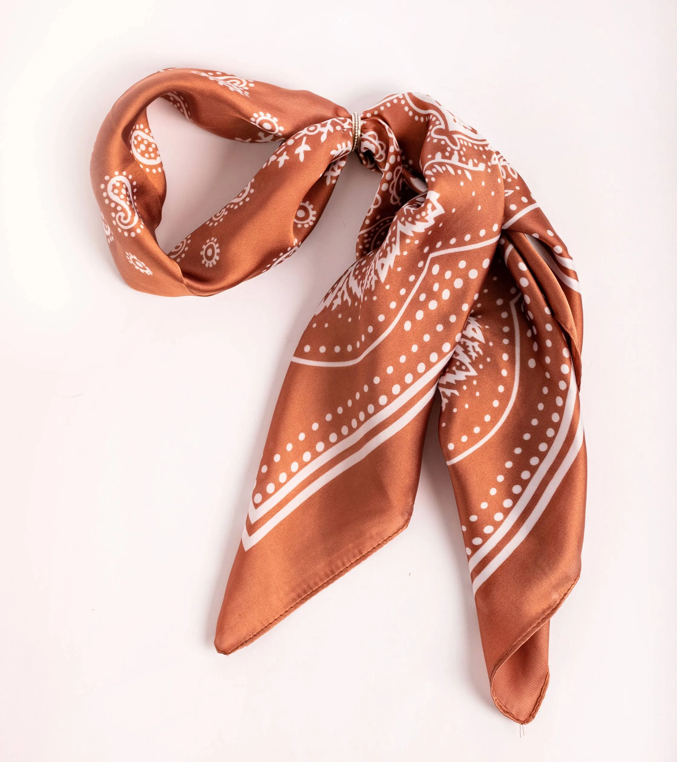 Beaded Silver Bandana Slide