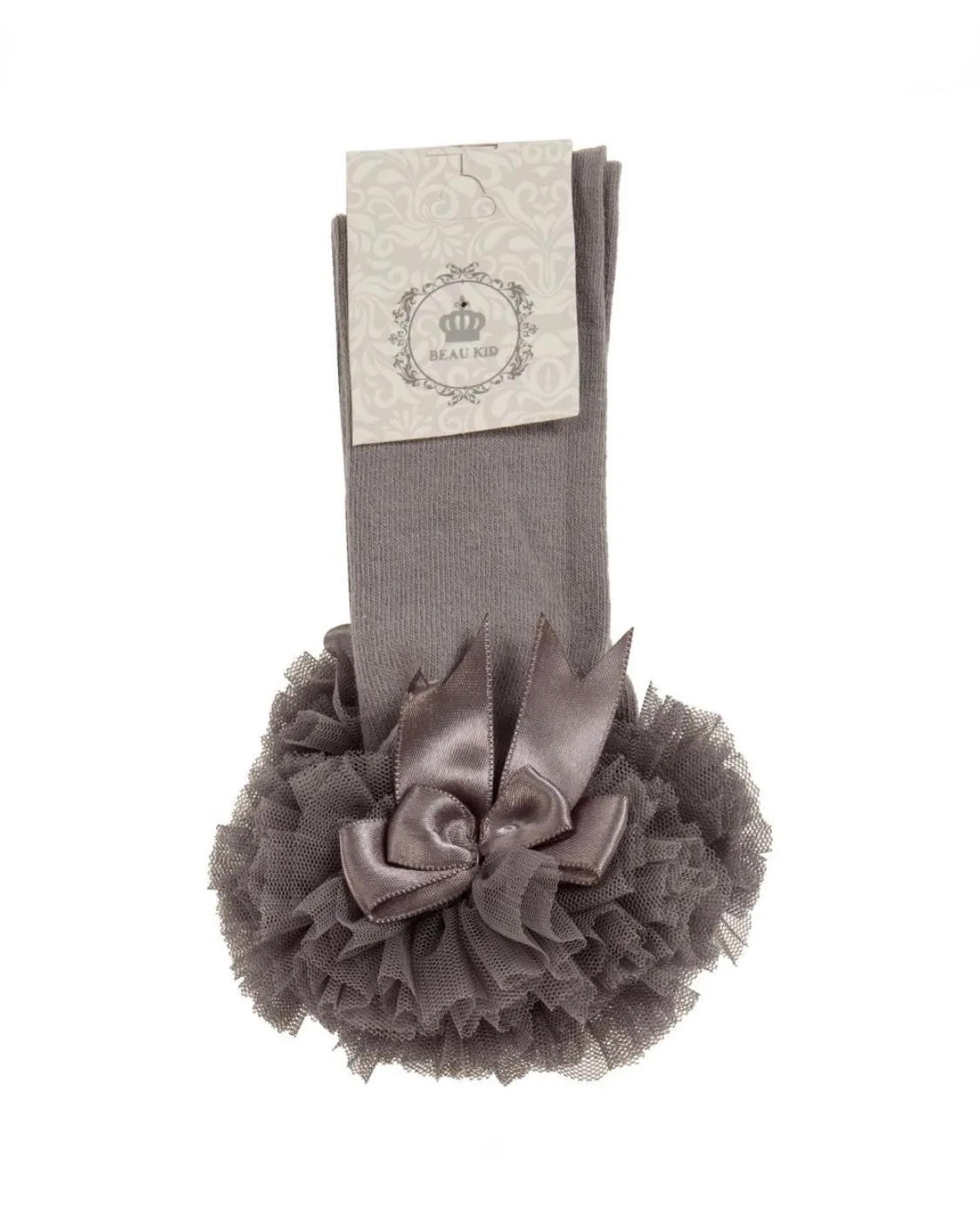 Beau Kid Tutu Socks - Grey