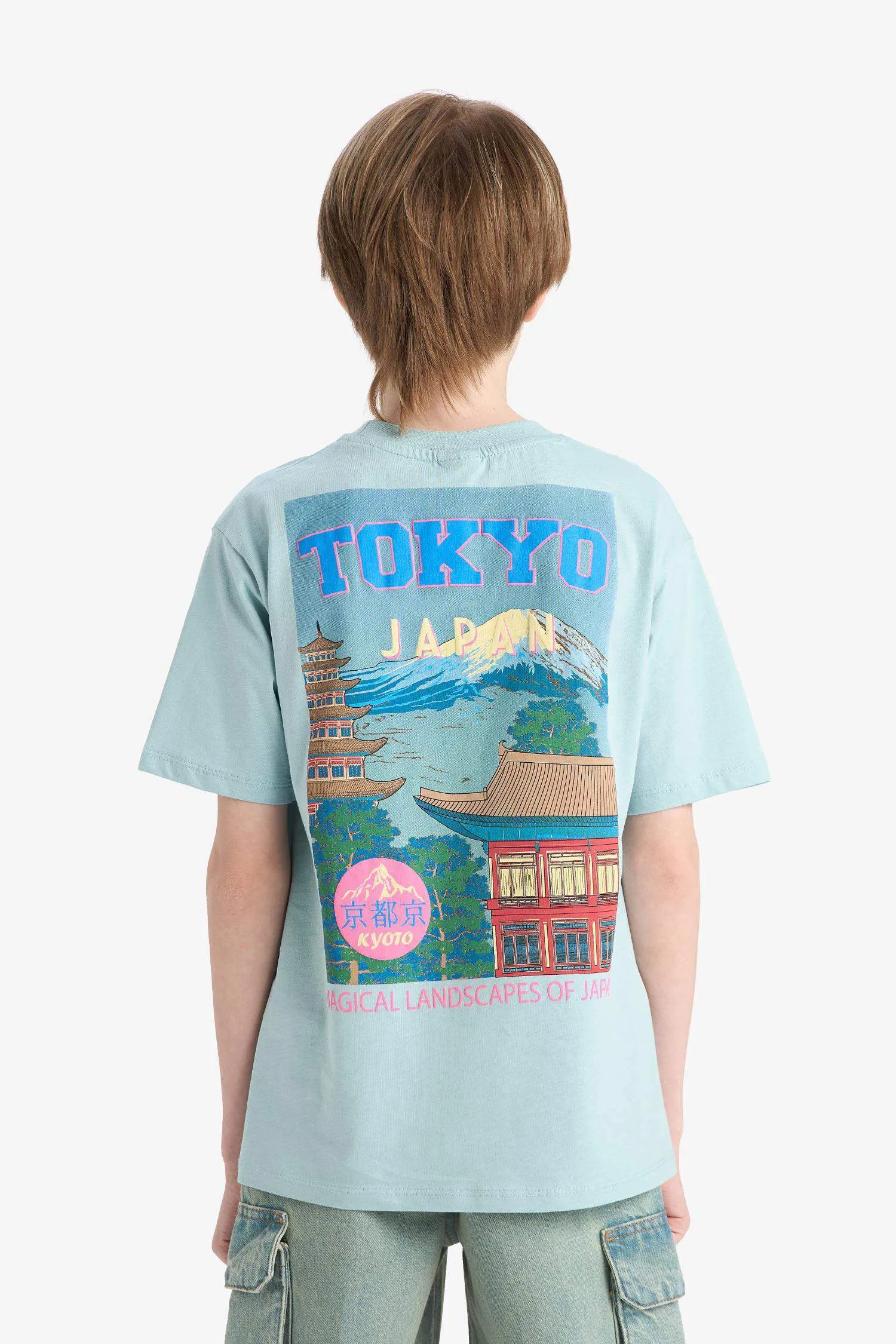 Boy Regular Fit Printed Crew Neck T-Shirt