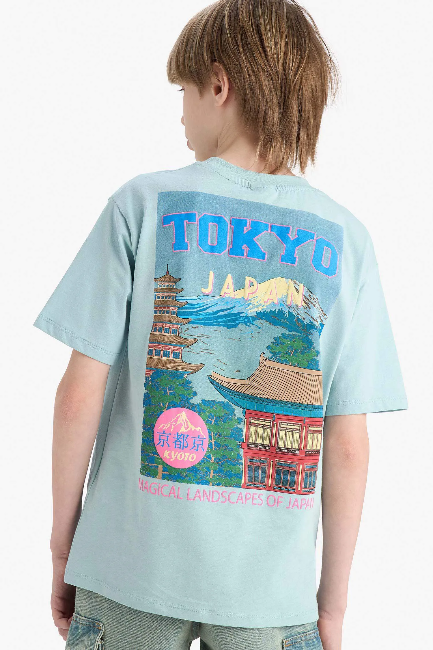 Boy Regular Fit Printed Crew Neck T-Shirt