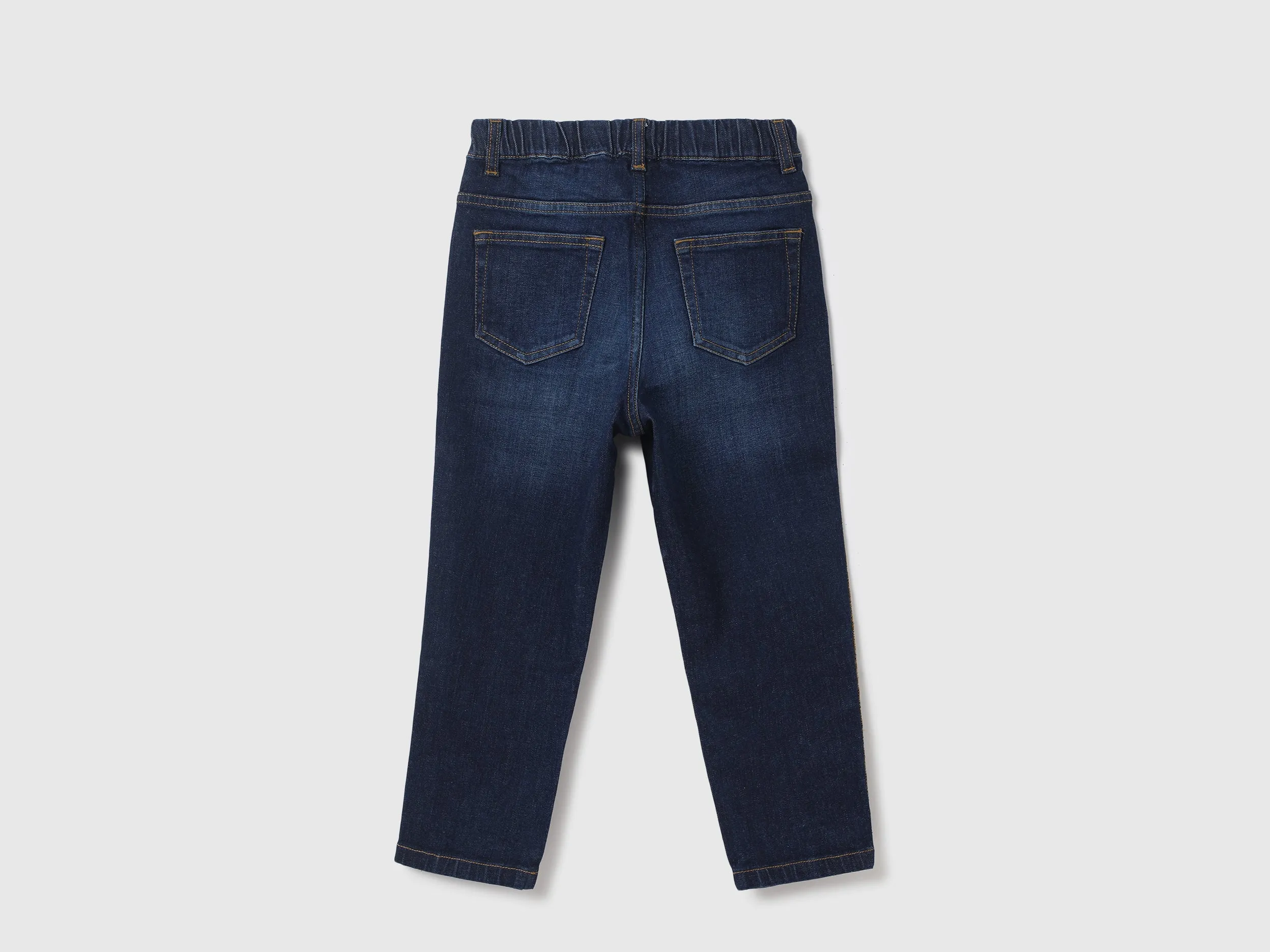 Boys Solid Baggy Fit Jeans