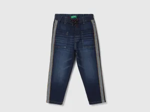 Boys Solid Baggy Fit Jeans