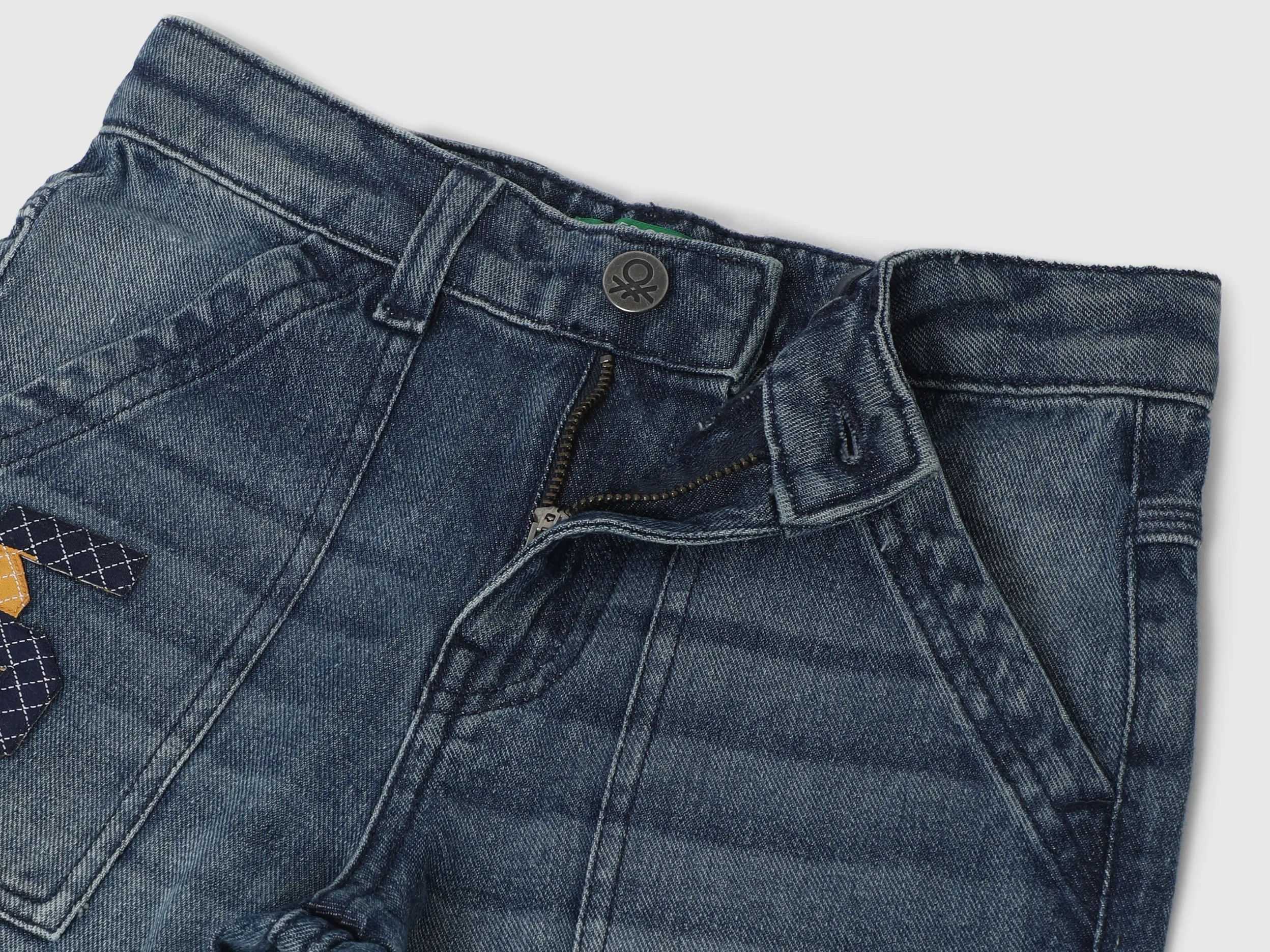 Boys Solid Loose Fit Jeans