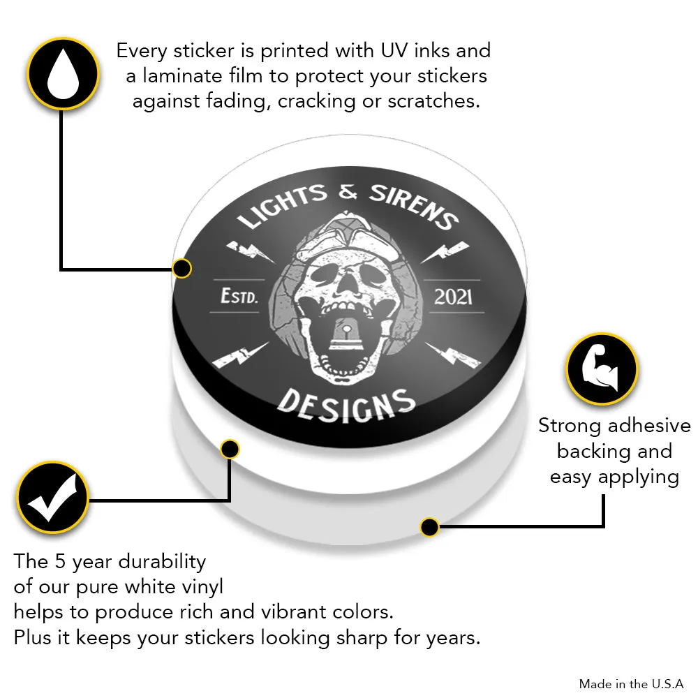 Breaching Donkey Kick Warning Firefighter Sticker