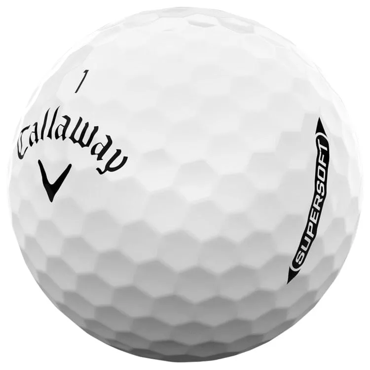 Callaway 2025 Supersoft White Golf Balls 12Pk