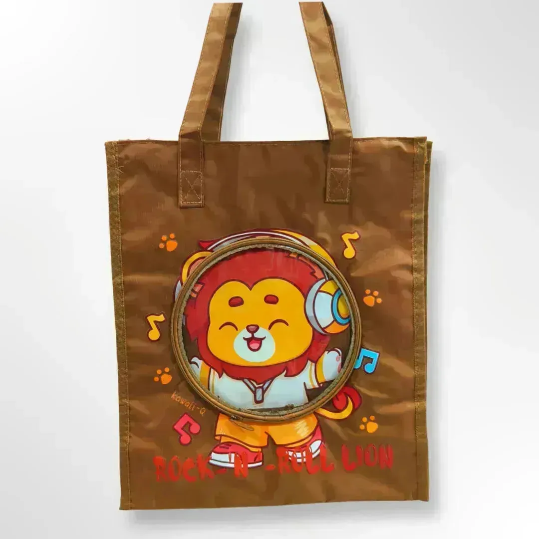 Cartoon Themed Multi-Purpose Tote Bag