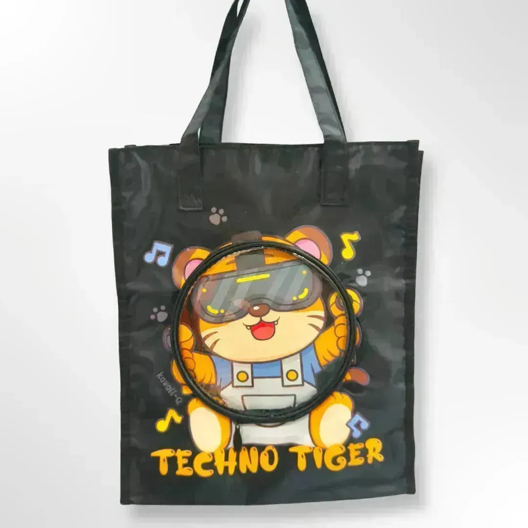 Cartoon Themed Multi-Purpose Tote Bag