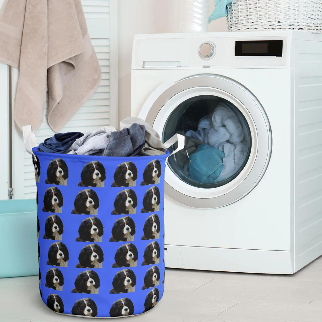 Cavalier King Charles Spaniel Laundry Basket - Tri