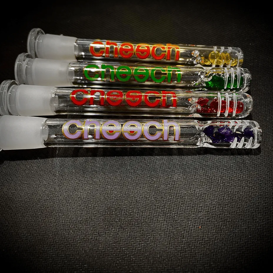 Cheech Glass Diamond Downstem with Beads