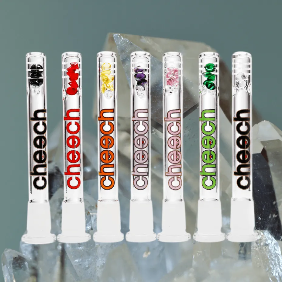 Cheech Glass Diamond Downstem with Beads