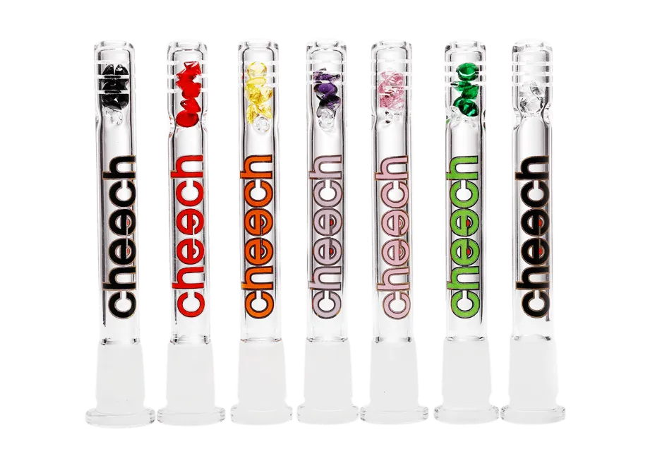 Cheech Glass Diamond Downstem with Beads