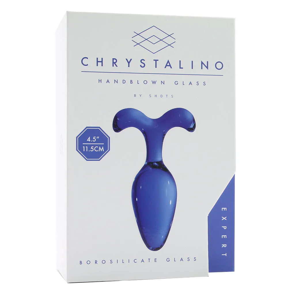 Chrystalino Expert Blue Glass Butt Plug