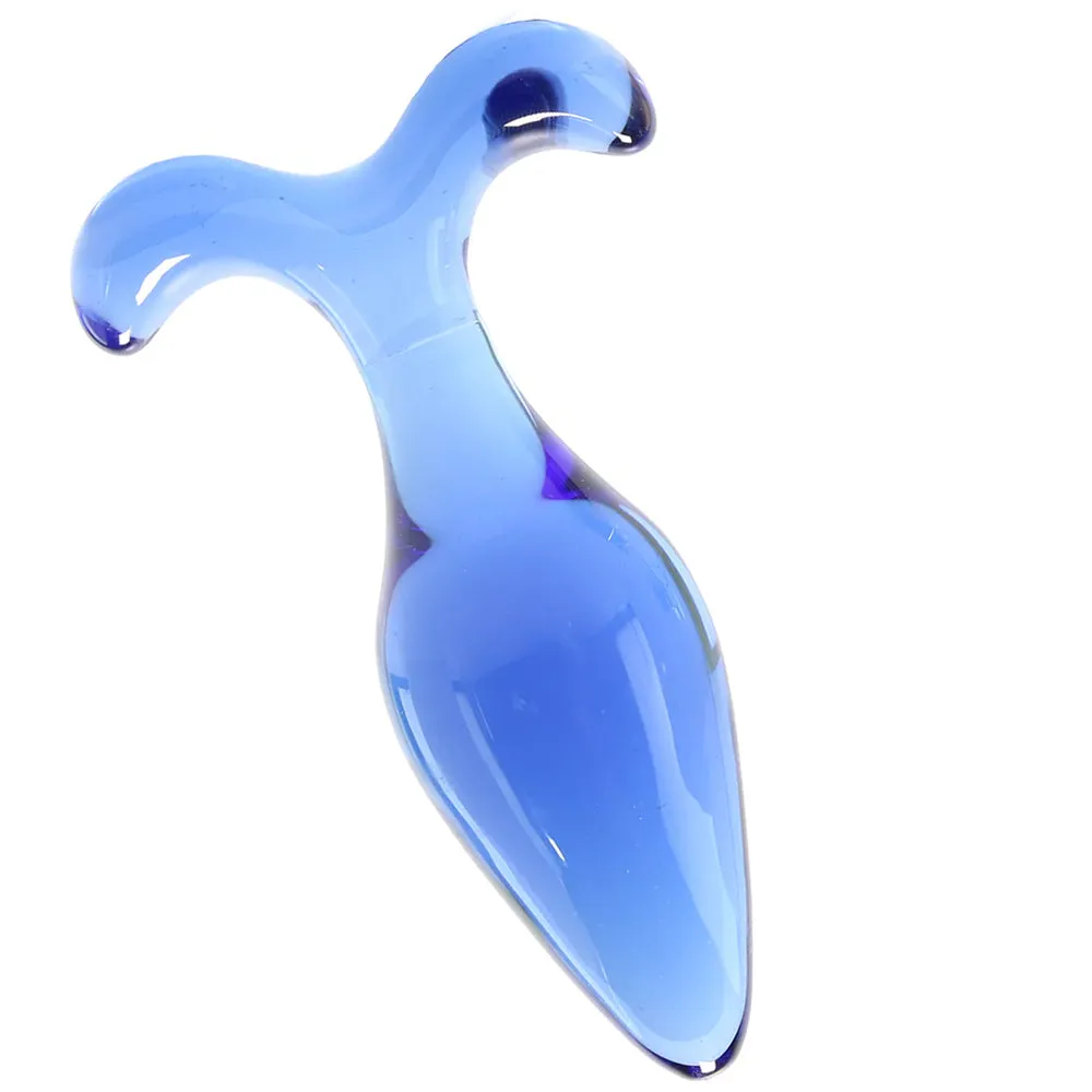 Chrystalino Expert Blue Glass Butt Plug