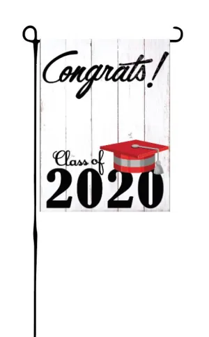 Class of 2020 - Red & Grey - Garden Flag