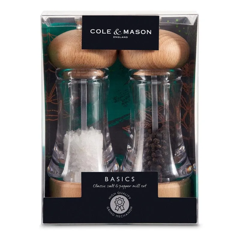 Cole & Mason Classic Salt & Pepper Mill 160MM H755280 Set Of 2