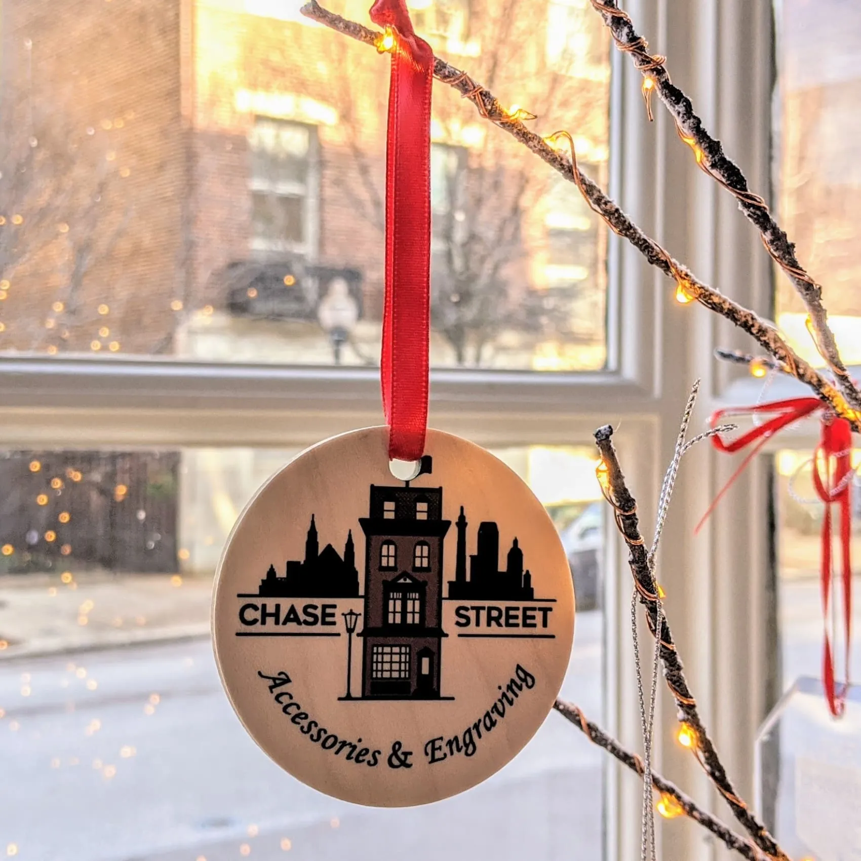 Color Maple Wood Ornaments