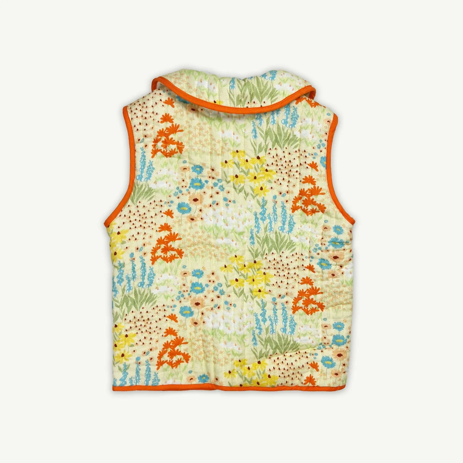 Convertible Quilted Print Jacket - Meadow