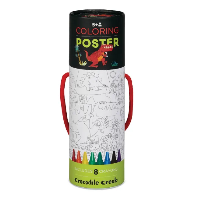 Crocodile Creek - Dino World Colouring Poster