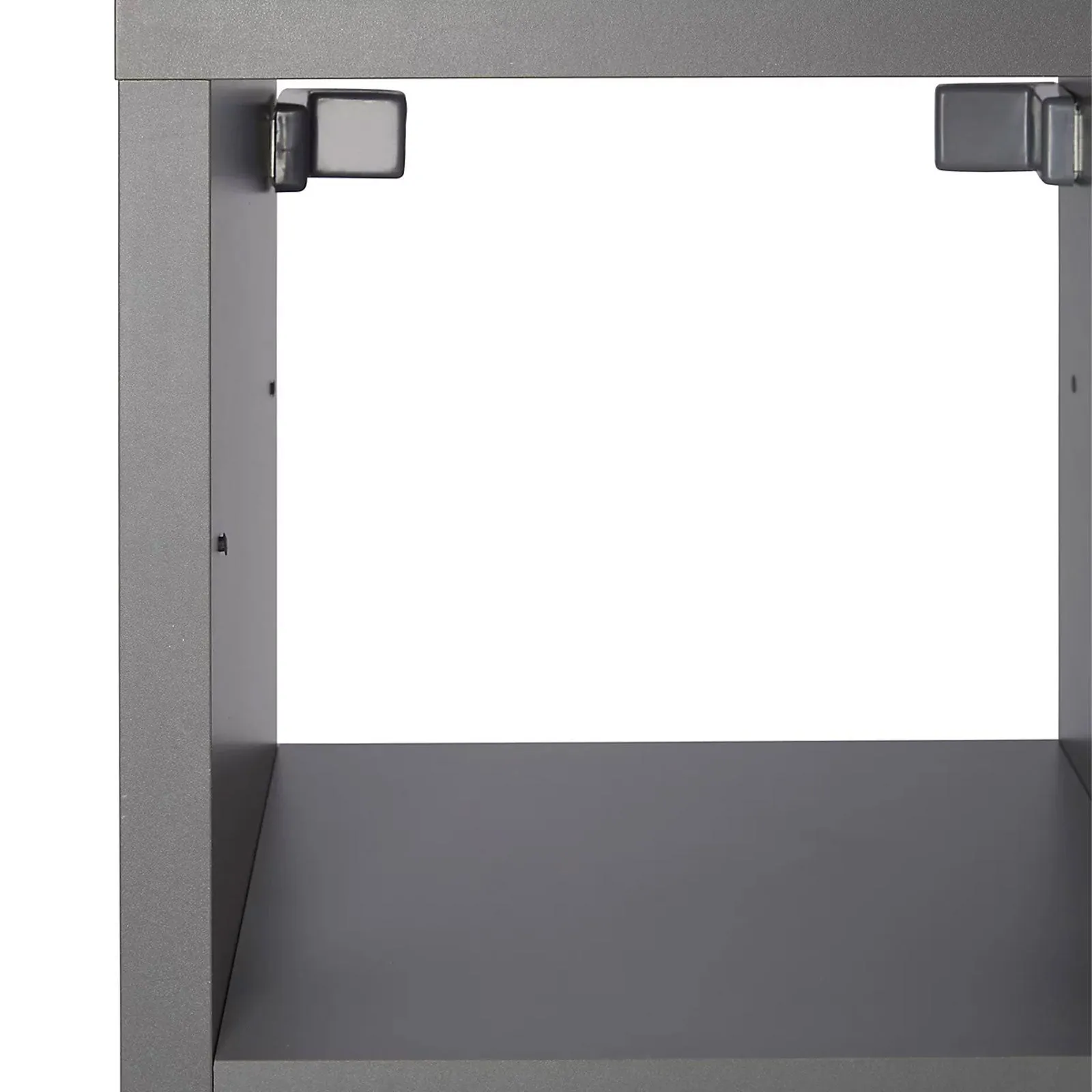 Cube Storage Unit Shelving Freestanding Grey Display Bookcase 39X33X108CM