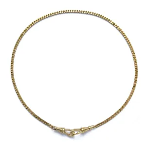 Curb Mask Chain in Gold