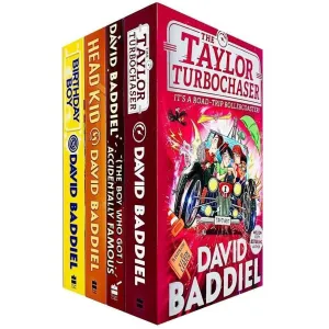 David Baddiel 4 Books Collection Set Birthday Boy, Taylor Turbochaser, Head Kid