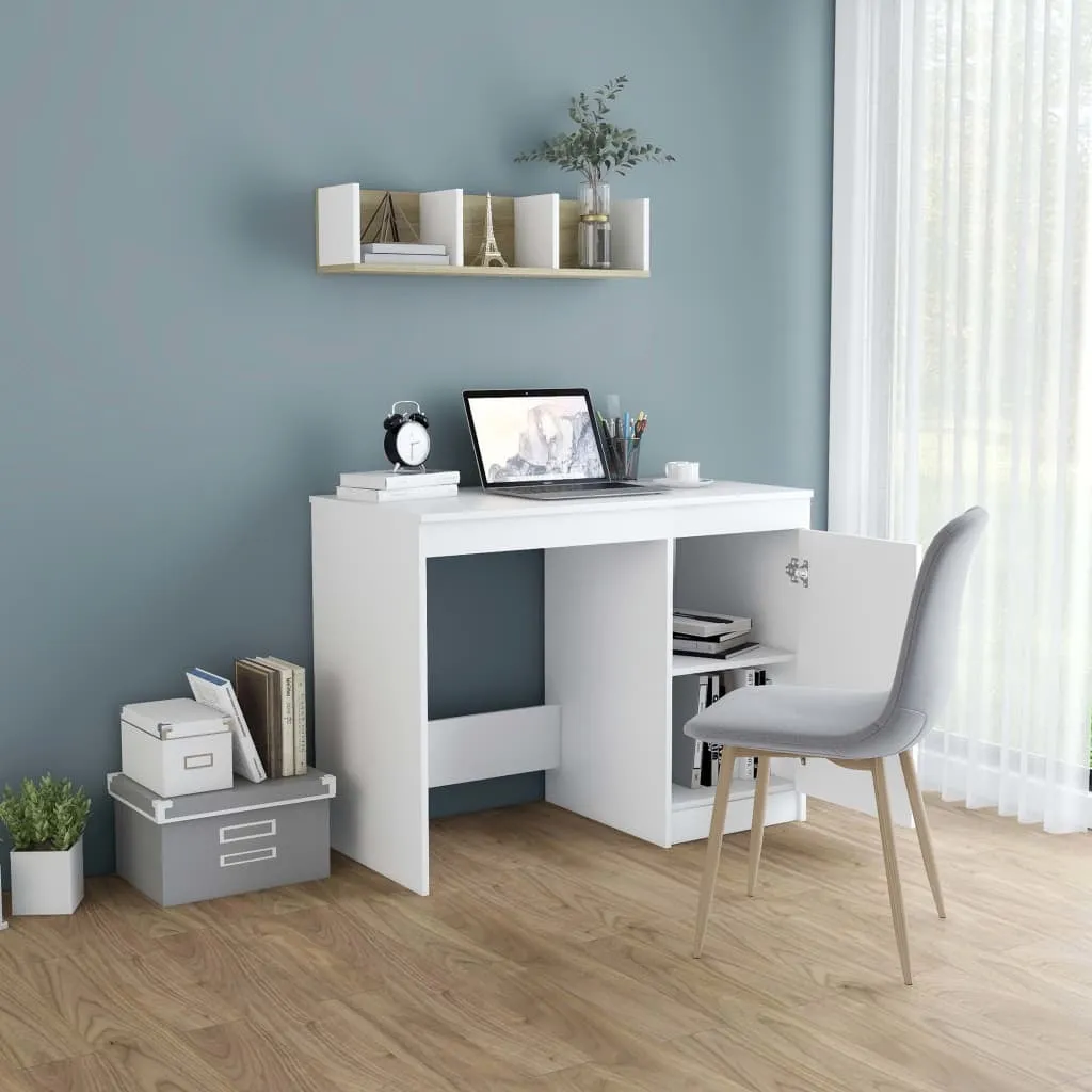 Desk White 39.4"x19.7"x29.9" Chipboard