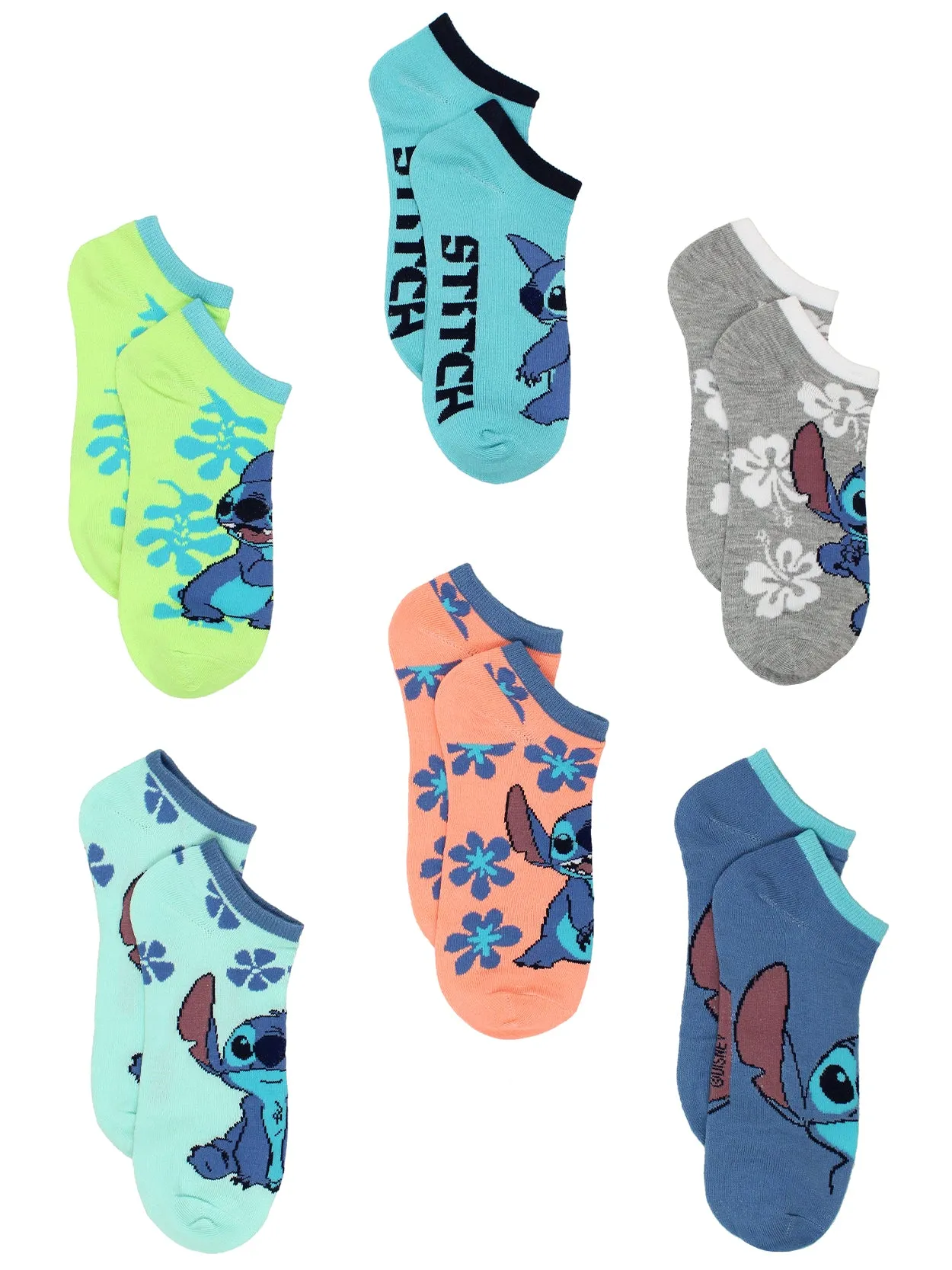 Disney Lilo & Stitch Socks 6-Pack