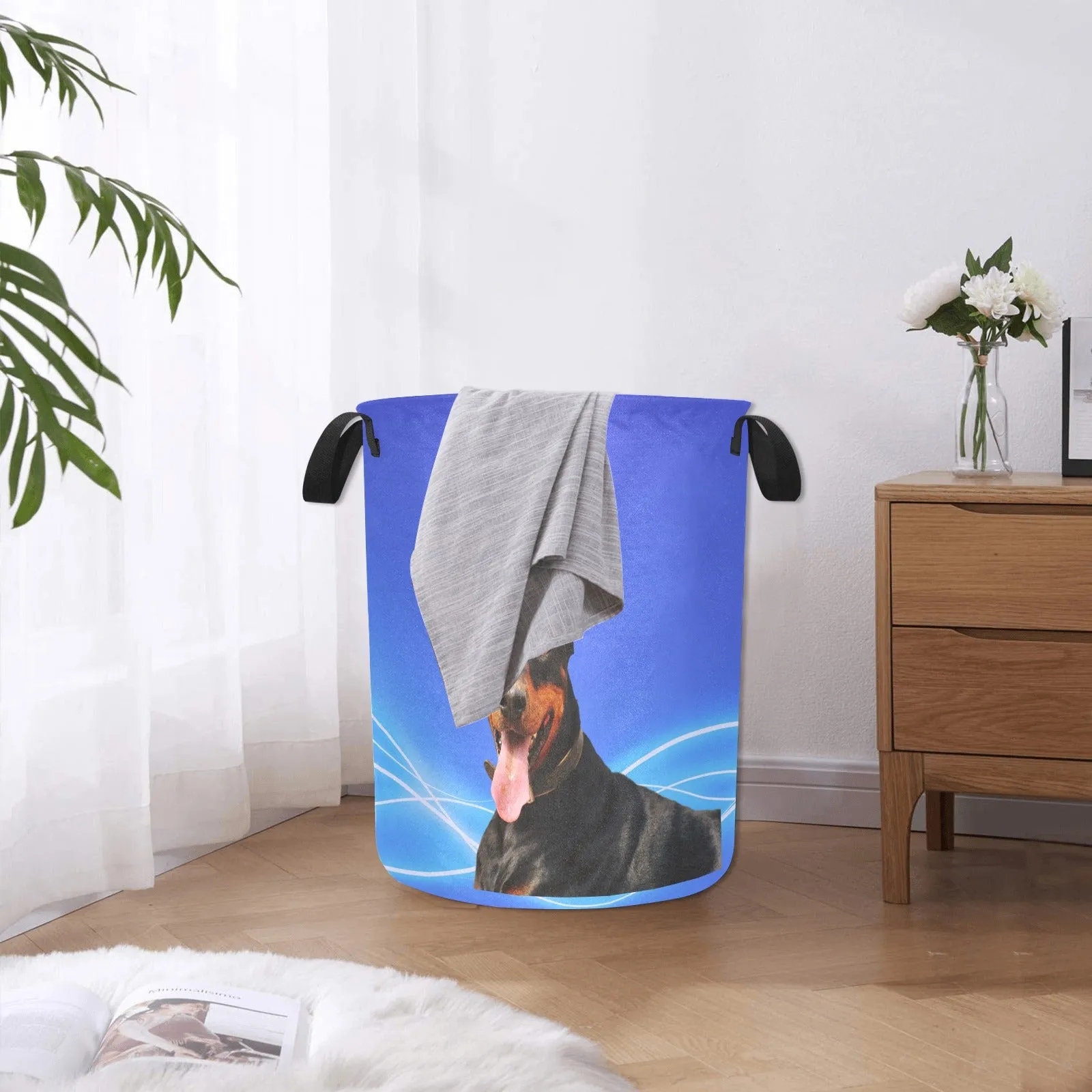 Doberman Laundry Basket