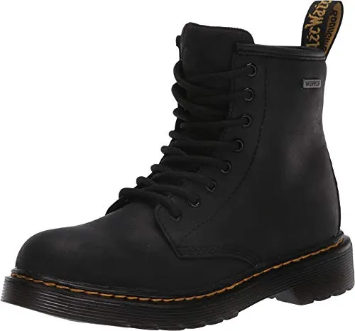 Dr. Martens Kid's Collection 1460 Waterproof (Big Kid) Black Republic Waterproof 4 UK (US 5 Big Kid) M