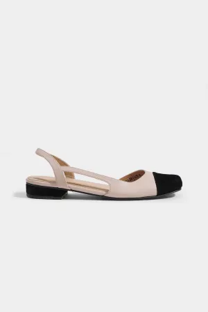 Duo Tone Pointed Toe Easy Soles Sandals