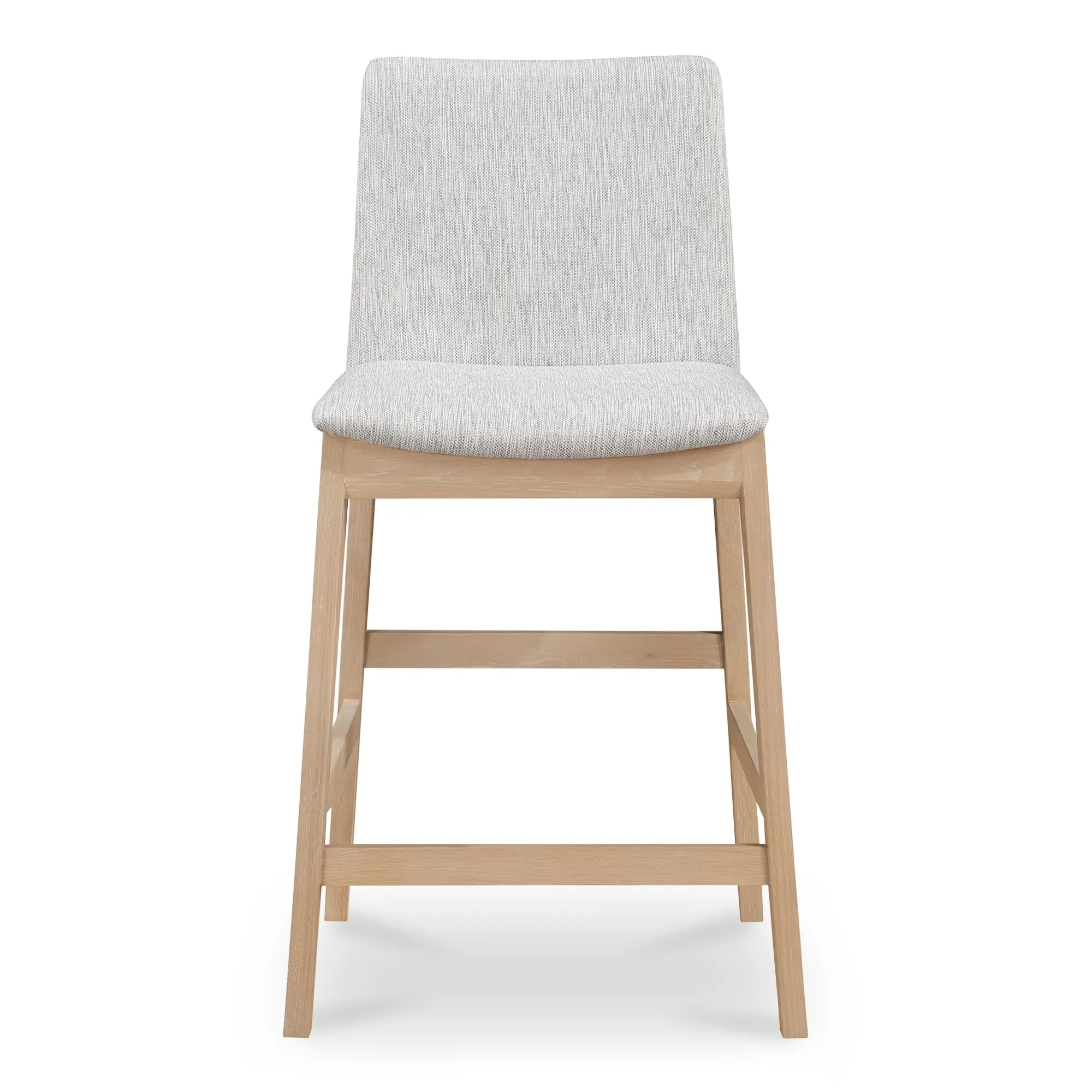 Elegant Oak Vegan Leather Stool